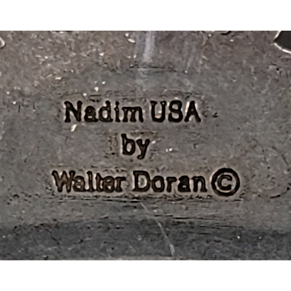 Vintage Walter Doran Western Silver Slotted Buckle 3.5"X3" - Picture 5 of 7